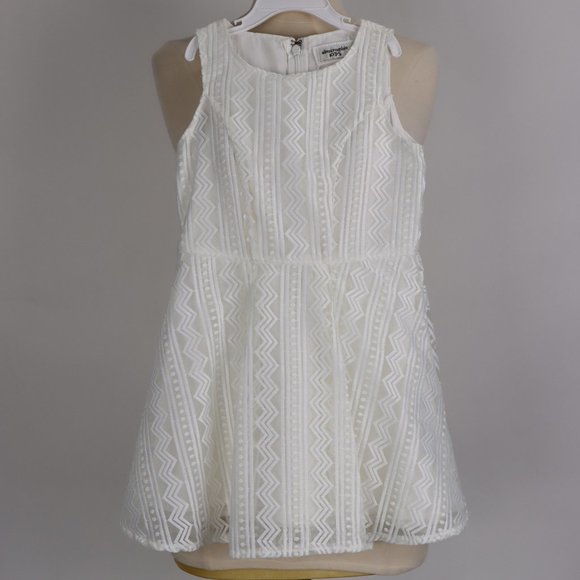 abercrombie kids Other - 🩰 Abercrombie Kids NWOT Eyelet Taffeta Crisp White Dress Vacation Beach Party 3